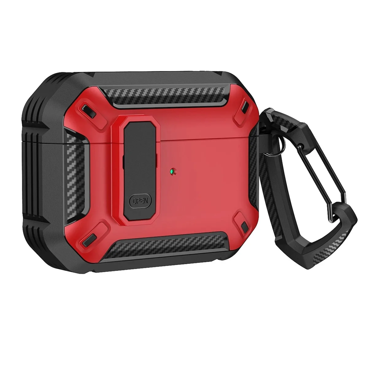 20241120161705_hurtel_case_thiki_me_gantzo_se_kokkino_chroma_gia_apple_airpods_4 Hurtel Case Θήκη με Γάντζο σε Κόκκινο χρώμα για Apple AirPods 4 - Image 1