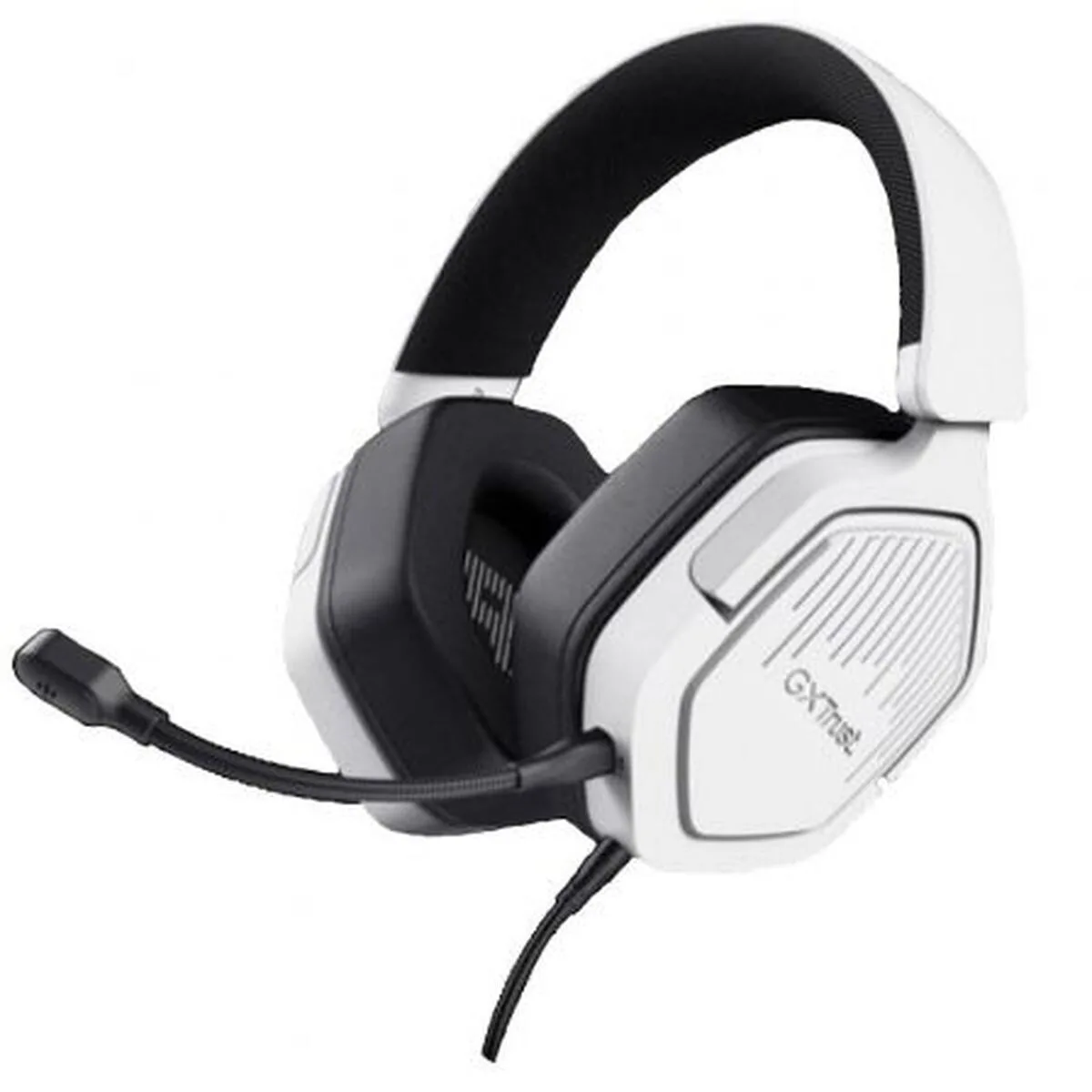 20241121103717_trust_gxt_492w_carrus_over_ear_gaming_headset_me_syndesi_3_5mm_leyko Trust GXT 492W Carrus Over Ear Gaming Headset με σύνδεση 3.5mm Λευκό - Image 1