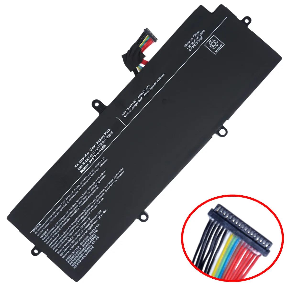 20241122104556_mpataria_laptop_battery_toshiba_dynabook_portege_a30_e_a30_g_132_a30_g_139_a40_g_a40_e_r30_a40_g_0p1_pa5331u_1brs_pa5331u_4icp4_63_68_15_4v_42wh_2700m Μπαταρία Laptop Battery Toshiba Dynabook Portege A30-e A30-g-132 A30-g-139 A40-g A40-e R30 A40-g-0p1 Pa5331u-1brs Pa5331u 4icp4 63 68 15.4v 42wh 2700mah Καλωδιοταινία 17pins Κωδ.1-bat0753 - Image 1