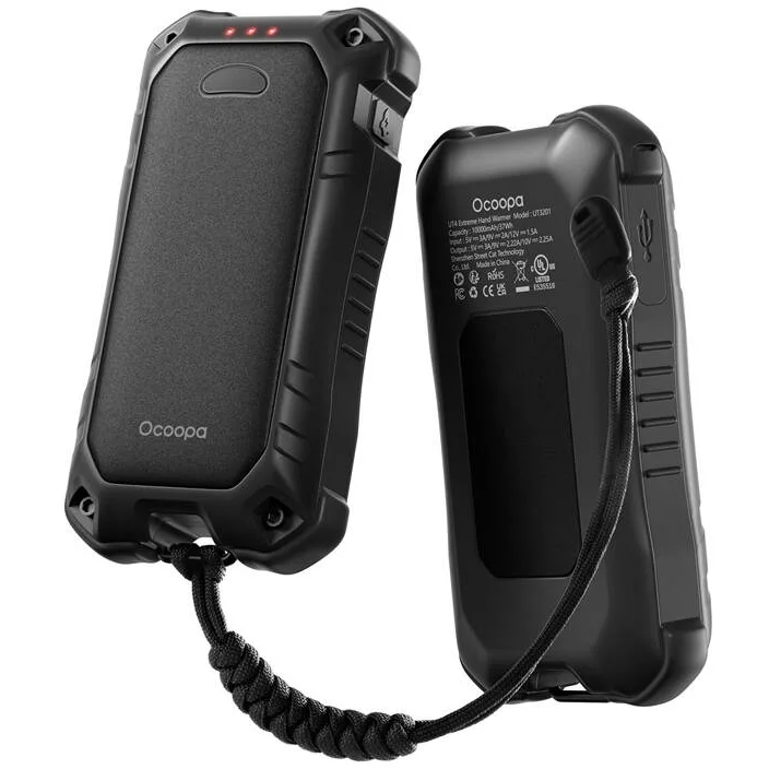 20241122105405_2d7d3211 Ocoopa Ut4 Extreme 2x5000 Mah Hand Warmer Powerbank Function Usb-c Black Ut3201 - Image 1
