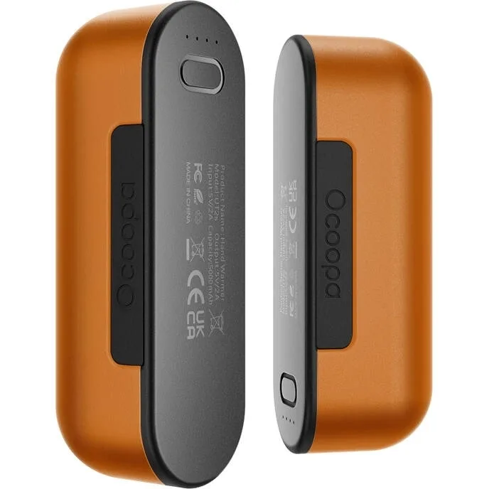 20241122105405_6116c1b6 Ocoopa Ut2s 2x5000 Mah Hand Warmer Powerbank Function Usb-c Orange Ut2s-og - Image 1