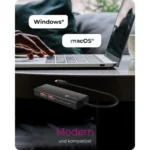 Icy Box USB 3.2 Hub 5 Θυρών με σύνδεση USB-C (IB-HUB1436-CPD)