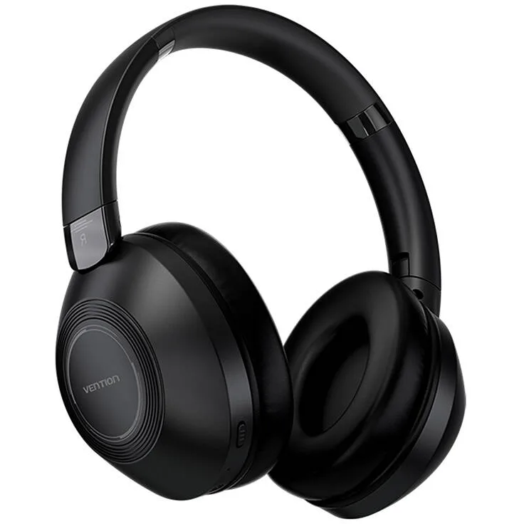 20241125133240_a0dbaec2 Vention SoundMate S11 Ασύρματα / Ενσύρματα Over Ear Ακουστικά με 20 ώρες Λειτουργίας Μαύρα - Image 1