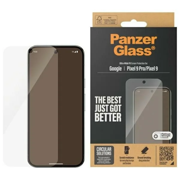PanzerGlass Tempered Glass (Google Pixel 9, Google Pixel 9 Pro) 4787 - Image 1