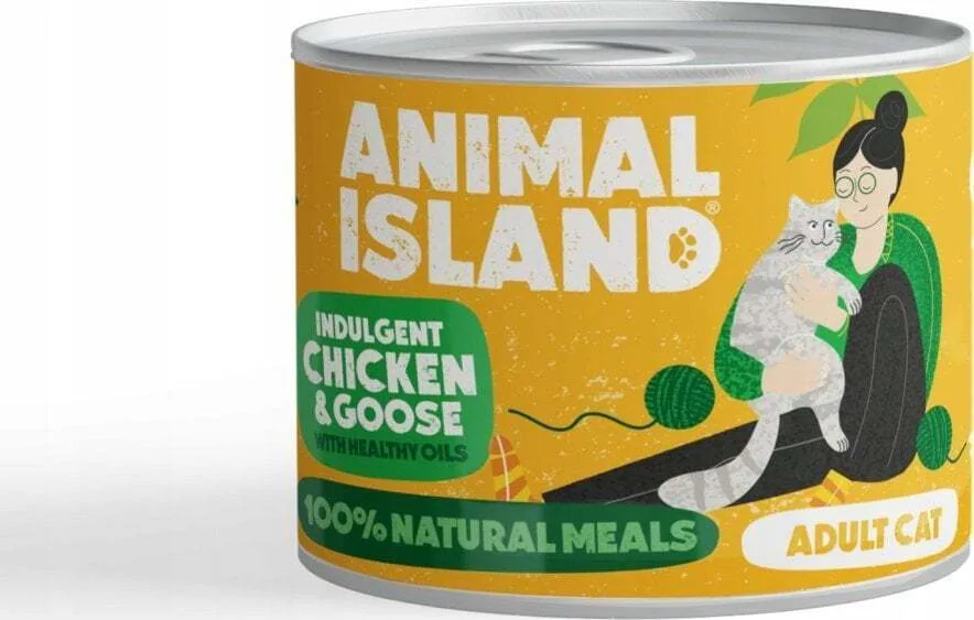 20241126125816_animal_island_ygri_trofi_gia_eniliki_gata_se_konserva_me_kotopoulo_psaria_poulerika_sykoti_kai_solomo_200gr Animal Island Υγρή Τροφή για Ενήλικες Γάτες σε Κονσέρβα με Κοτόπουλο, Ψάρια, Πουλερικά, Συκώτι και Σολομό χωρίς Γλουτένη 200gr - Image 1