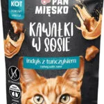 Pan Miesko Υγρή Τροφή για Ενήλικες Γάτες σε Φακελάκι με Γαλοπούλα και Τόνο χωρίς Γλουτένη 85gr