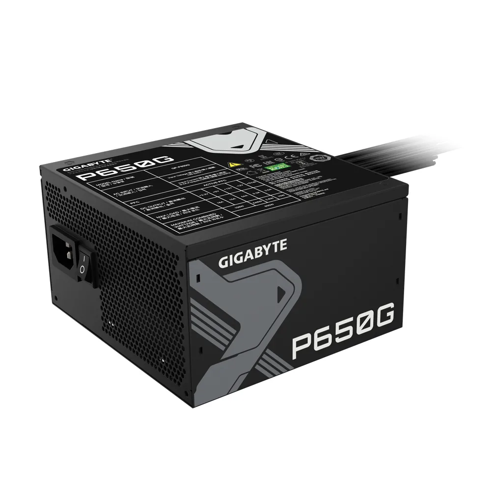 Gigabyte GP-P650G 650W Μαύρο Τροφοδοτικό Υπολογιστή Full Wired 80 Plus Gold - Image 1
