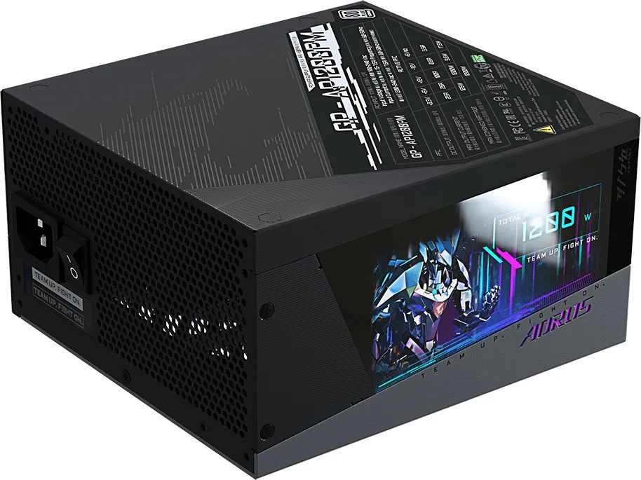 Gigabyte Aorus P1200W 1200W Μαύρο Τροφοδοτικό Υπολογιστή Full Modular 80 Plus Platinum - Image 1