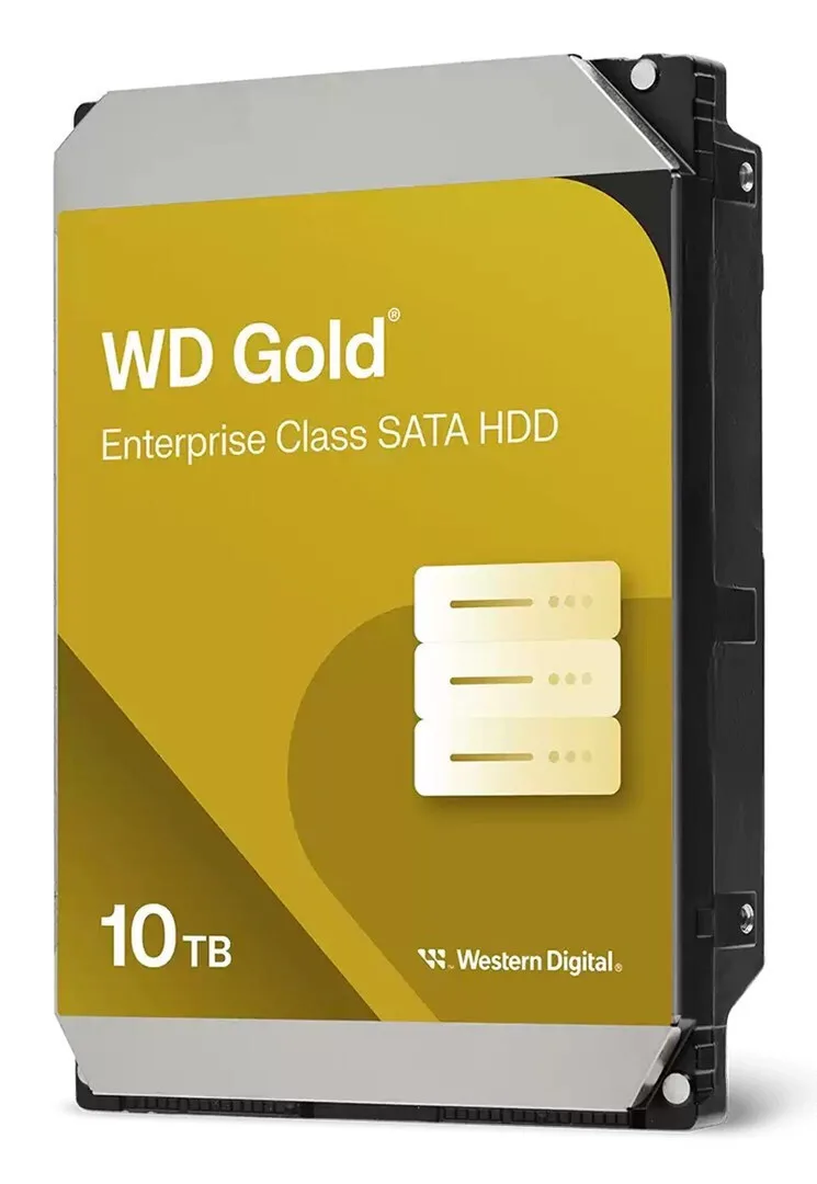 Western Digital Gold Enterprise Class 10TB HDD Σκληρός Δίσκος 3.5" SATA III 7200rpm με 512MB Cache για Server WD103KRYZ - Image 1