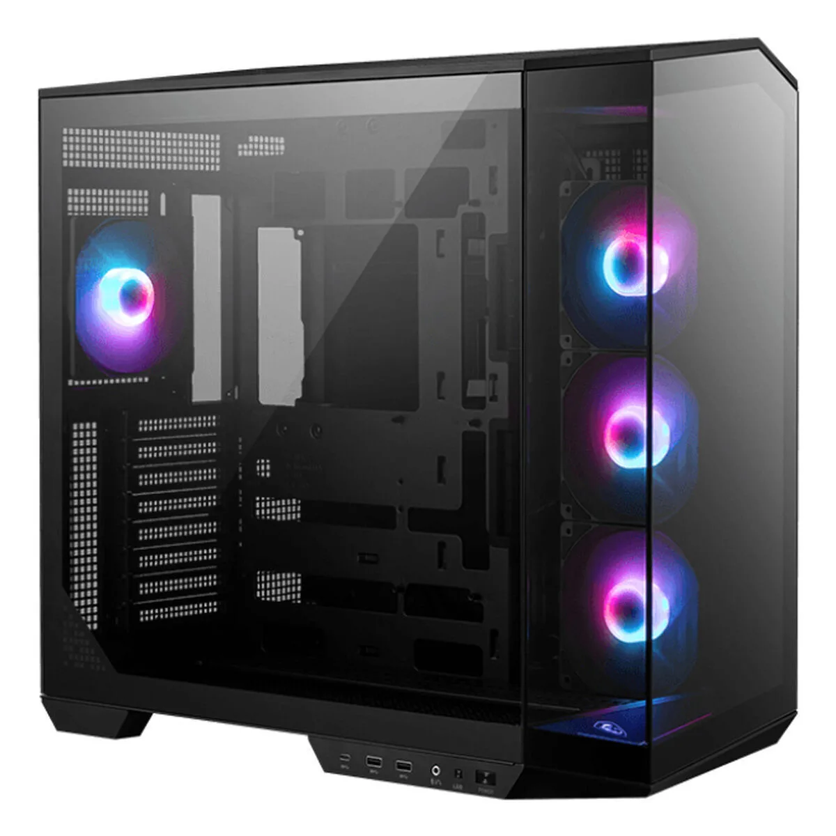 MSI MAG PANO 100R PZ Gaming Midi Tower Κουτί Υπολογιστή με RGB Φωτισμό Μαύρο - Image 1