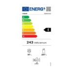 Hisense Ψυγειοκαταψύκτης 304lt Total NoFrost Υ186xΠ59.5xΒ58.9εκ. Inox RB390N4ACE