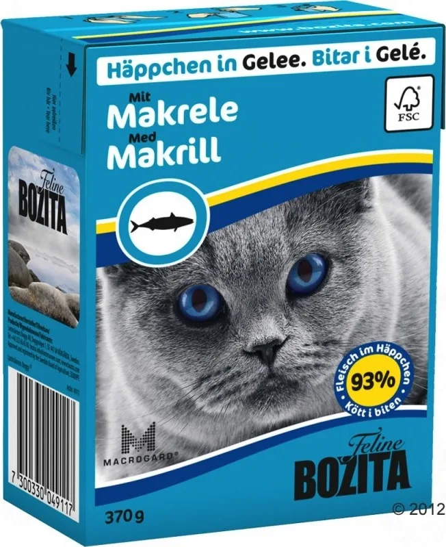 20241128144328_e75150e1 Bozita Feline Υγρή Τροφή για Ενήλικες Γάτες σε Φακελάκι με Σκουμπρί χωρίς Σιτηρά & Γλουτένη 370gr A35-BOZ.64911 - Image 1