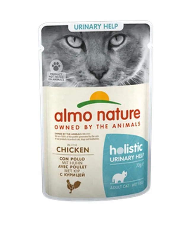 20241128144407_almo_nature_holistic_urinary_help_kotopoulo_70gr Almo Nature Holistic Urinary Help Υγρή Τροφή για Ενήλικες Γάτες σε Φακελάκι με Κοτόπουλο χωρίς Γλουτένη 70gr - Image 1