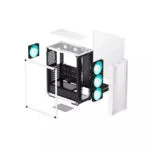 Deepcool CC560 V2 Gaming Midi Tower Κουτί Υπολογιστή με Πλαϊνό Παράθυρο Λευκό