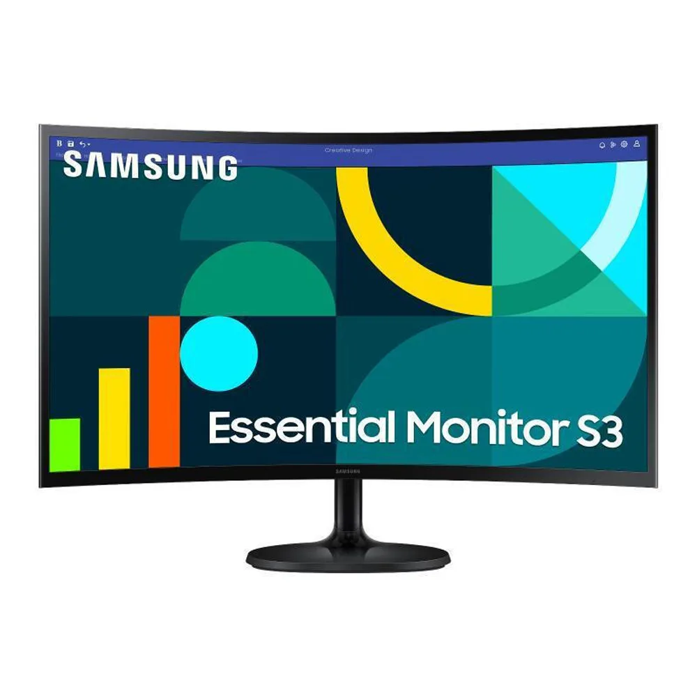 20241129170514_samsung_essential_s3_s36gd_va_curved_monitor_27_fhd_1920by1080_me_chrono_apokrisis_4ms_gtg Samsung Essential S3 S36GD VA Curved Monitor 27" FHD 1920x1080 με Χρόνο Απόκρισης 4ms GTG - Image 1