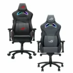 Asus ROG Chariot Καρέκλα Gaming Δερματίνης με Ρυθμιζόμενα Μπράτσα Μαύρη