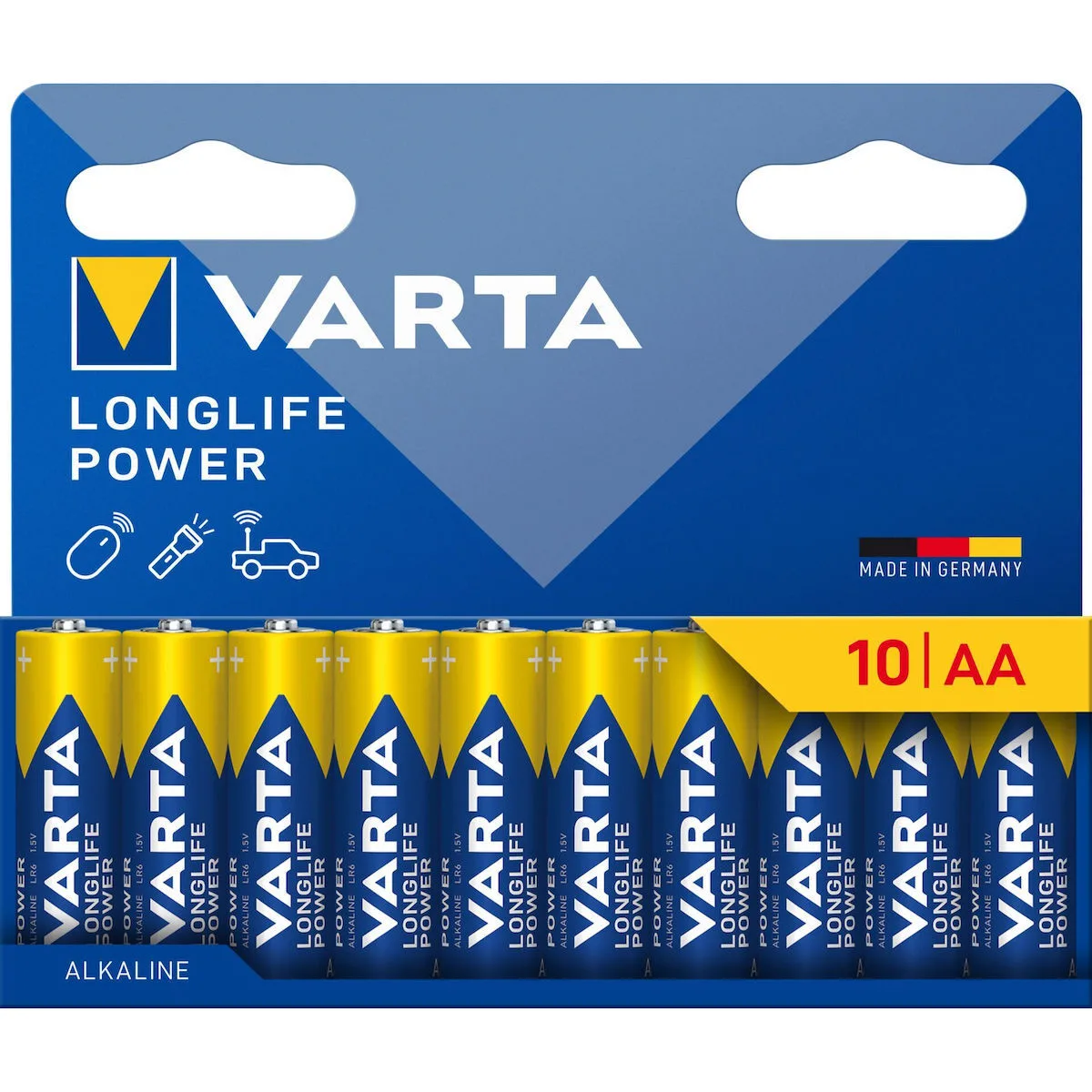 Varta Longlife Power Αλκαλικές Μπαταρίες AA 1.5V 10τμχ 04906121761 - Image 1