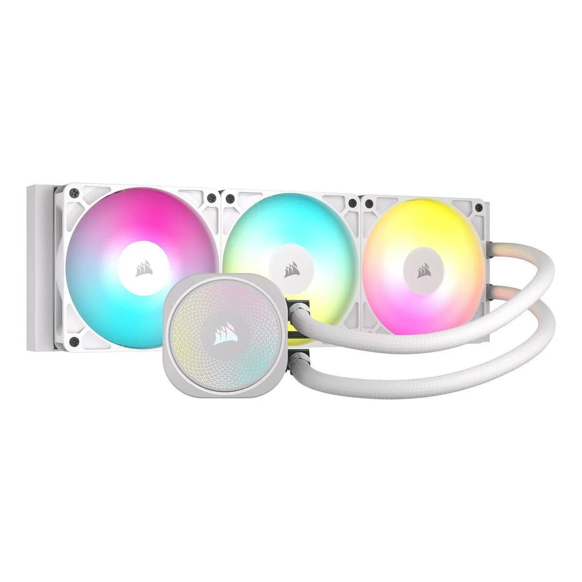 Corsair Nautilus 360 RS Υδρόψυξη Επεξεργαστή Τριπλού Ανεμιστήρα 120mm για Socket AM4/AM5/1700 με ARGB Φωτισμό Λευκή - Image 1