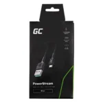 Green Cell PowerStream Braided USB 2.0 to micro USB Cable Μαύρο 0.30m