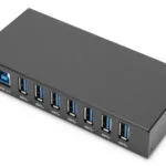 Digitus USB 3.0 Hub 8 Θυρών με σύνδεση USB-A και Εξωτερική Παροχή Ρεύματος (DA-70258-1)