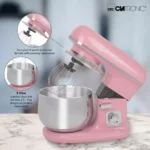 Clatronic KM 3711 Κουζινομηχανή 1100W με Ανοξείδωτο Κάδο 5lt Pink