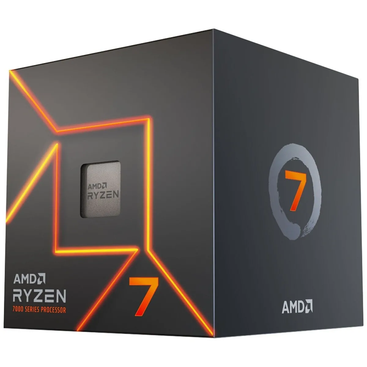 AMD Ryzen 7 7700 3.8GHz Επεξεργαστής 8 Πυρήνων για Socket AM5 σε Κουτί με Ψύκτρα - Image 1