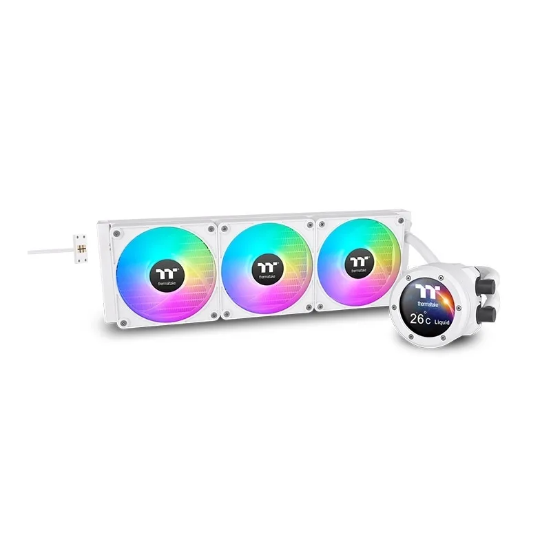 Thermaltake TH360 EX Snow Edition (v2) Υδρόψυξη Επεξεργαστή Τριπλού Ανεμιστήρα 120mm για Socket AM4/AM5/1700/1200/115x με ARGB Φωτισμό - Image 1