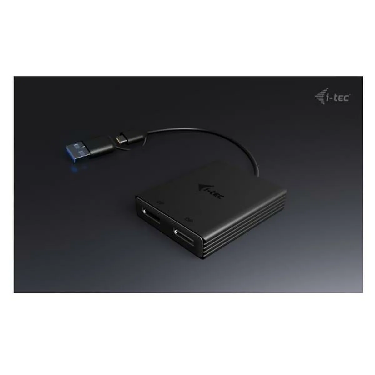 20241205162105_6fe85009 i-tec USB-A / USB-C Docking Station με DisplayPort 4K και σύνδεση 2 Οθονών Μαύρο (CADUAL4KDP) - Image 1