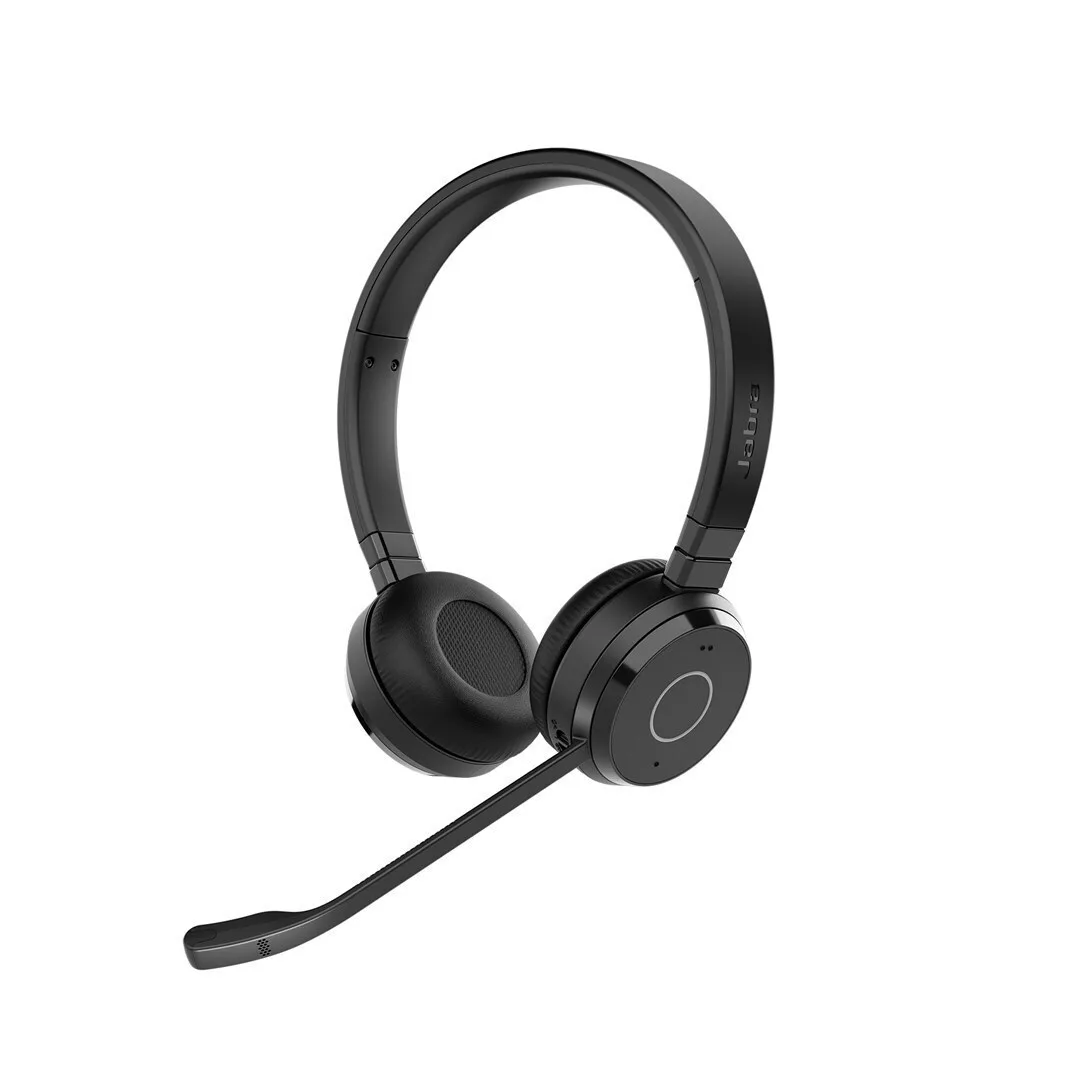 Jabra Evolve 65 TE UC Stereo Ασύρματα On Ear Multimedia Ακουστικά με μικρόφωνο και σύνδεση Bluetooth / USB-A - Image 1