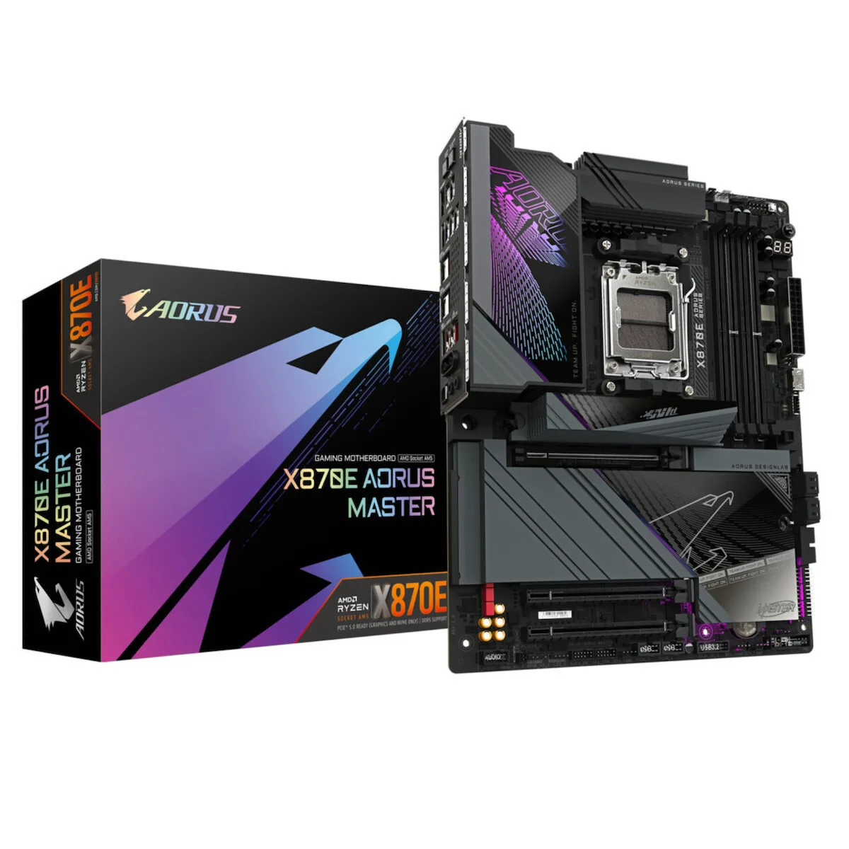 Gigabyte X870E AORUS MASTER Wi-Fi Motherboard ATX με AMD AM5 Socket - Image 1