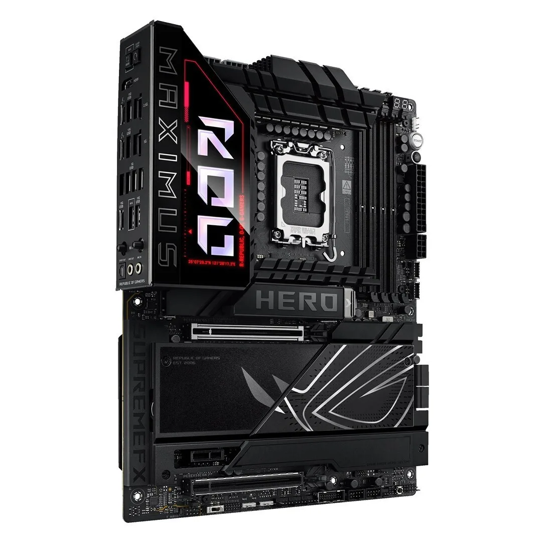 Asus ROG Maximus Z890 Hero Wi-Fi Motherboard ATX με Intel 1851 Socket 90MB1ID0-M0EAY0 - Image 1