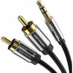 Vention Καλώδιο 3.5mm male - 2x RCA male Μαύρο 5m (BCFBJ)