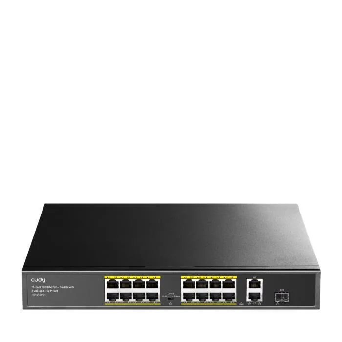 Cudy FS1018PS1 v3 Unmanaged L2 PoE+ Switch με 16 Θύρες Ethernet και 1 SFP Θύρα - Image 1