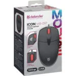 Defender Icon Mb-057 Black Ενσύρματο Ποντίκι Μαύρο