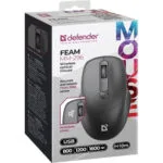 Defender Ασύρματο Ποντίκι Feam Black