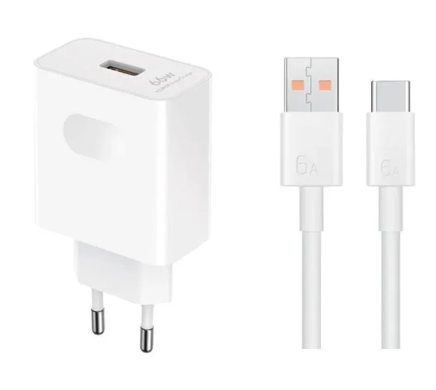 Honor Φορτιστής με Θύρα USB-A 66W SuperCharge Λευκός (HN-110600E00) - Image 1