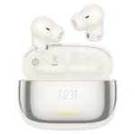 Hoco EQ20 In-ear Bluetooth Handsfree Ακουστικά με Θήκη Φόρτισης Λευκά