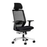 Καρέκλα Γραφείου με Ρυθμιζόμενα Μπράτσα Spectrum Ergonomic Black