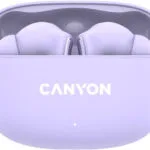Canyon OnGo 9 In-ear Bluetooth Handsfree Ακουστικά με Θήκη Φόρτισης Μωβ