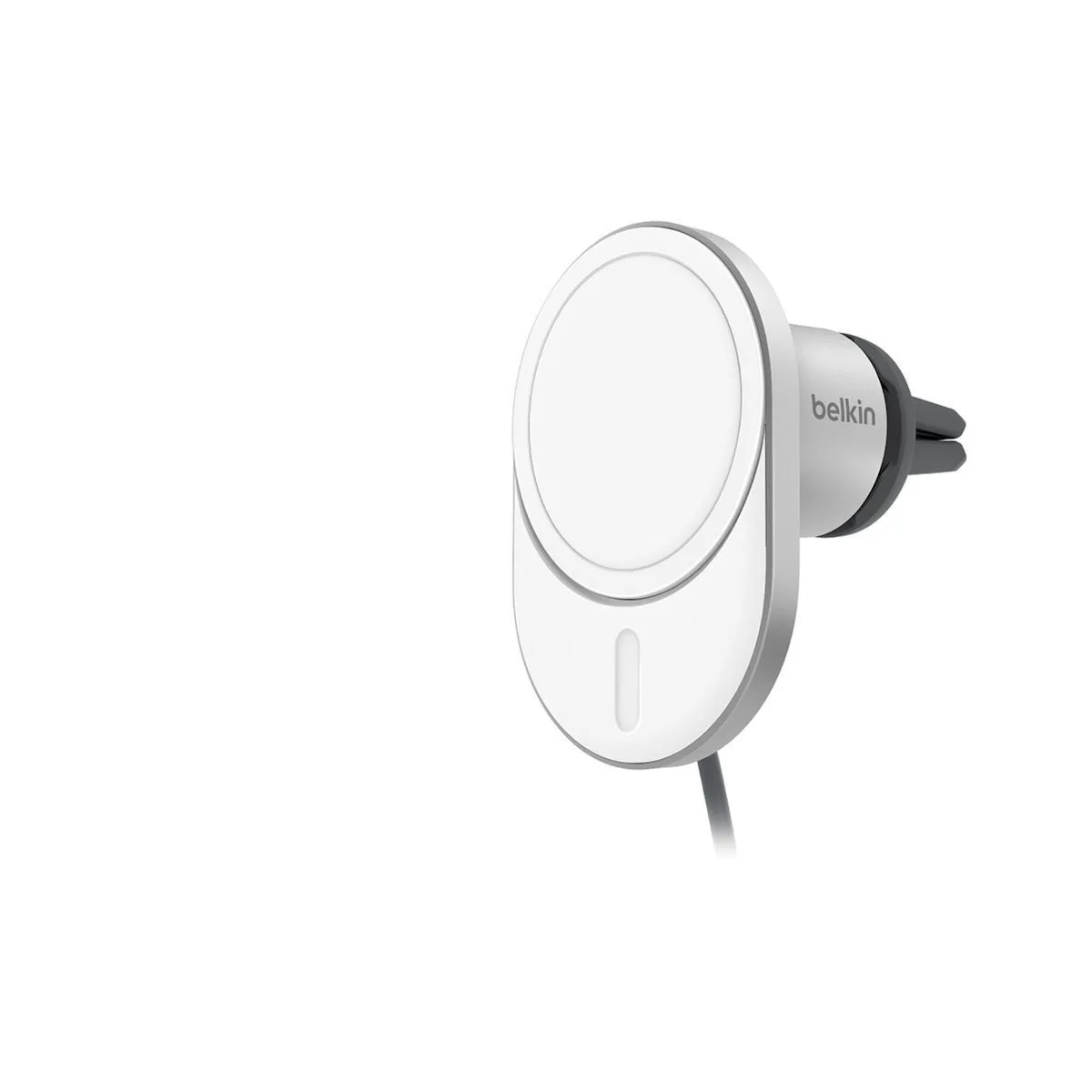 20241213125443_belkin_fortistis_aytokinitou_wic008btgr_ncv2 Belkin Βάση Κινητού Αυτοκινήτου με Μαγνήτη και Ασύρματη Φόρτιση Ασημί WIC008BTGR-NCV2 - Image 1