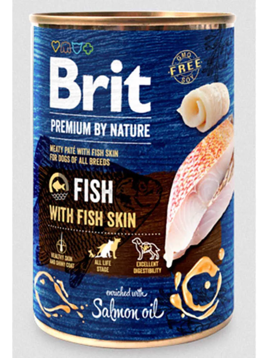 20241213155202_brit_premium_ygri_trofi_skylou_me_psari_800gr_a28_020_0789 Brit Premium by Nature Υγρή Τροφή Σκύλων σε Κονσέρβα με Ψάρι χωρίς Σιτηρά & Γλουτένη 800gr A28-020-0789 - Image 1