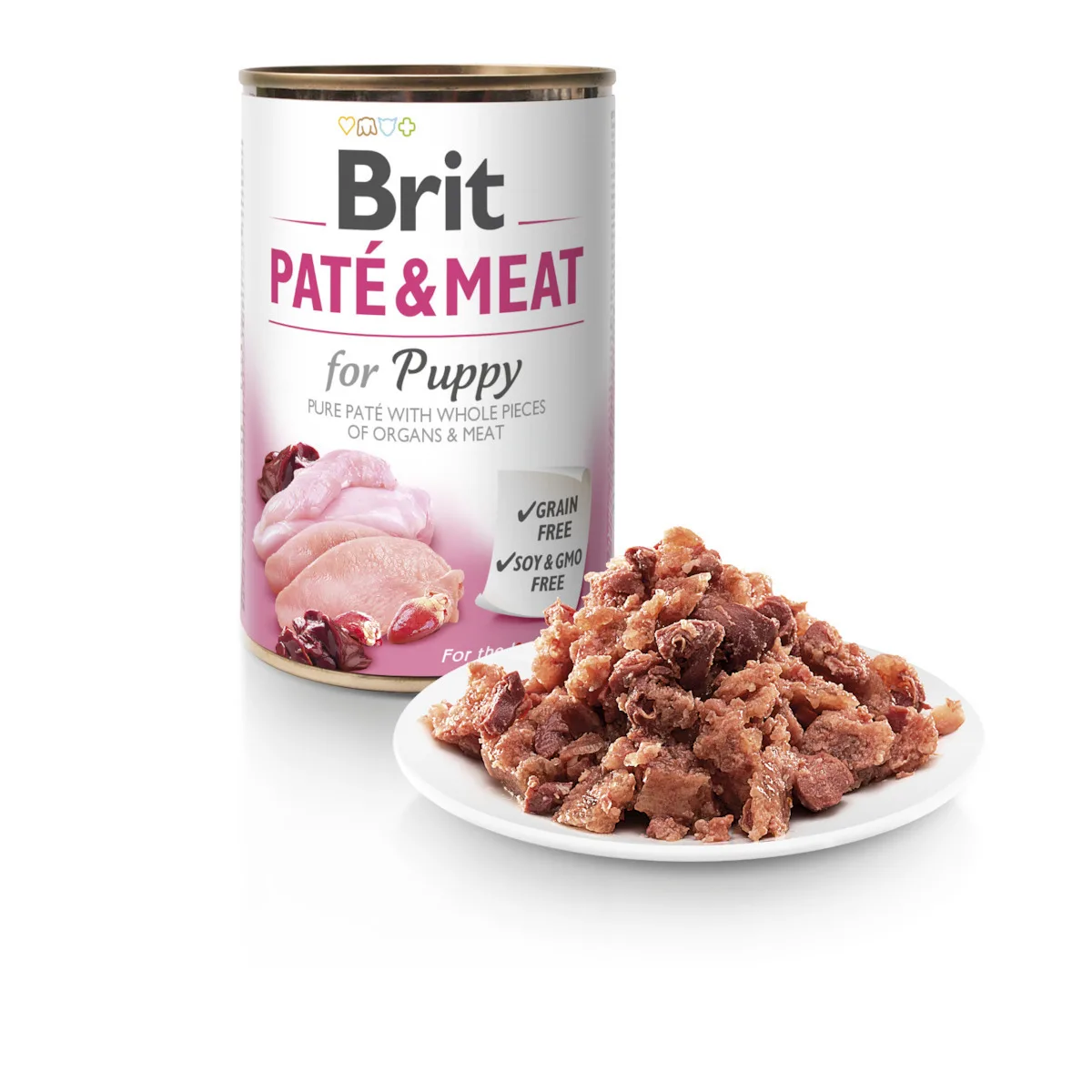 20241213155434_075f4254 Brit Paté & Meat Υγρή Τροφή για Κουτάβια σε Κονσέρβα με Κουνέλι χωρίς Σιτηρά & Γλουτένη 400gr - Image 1