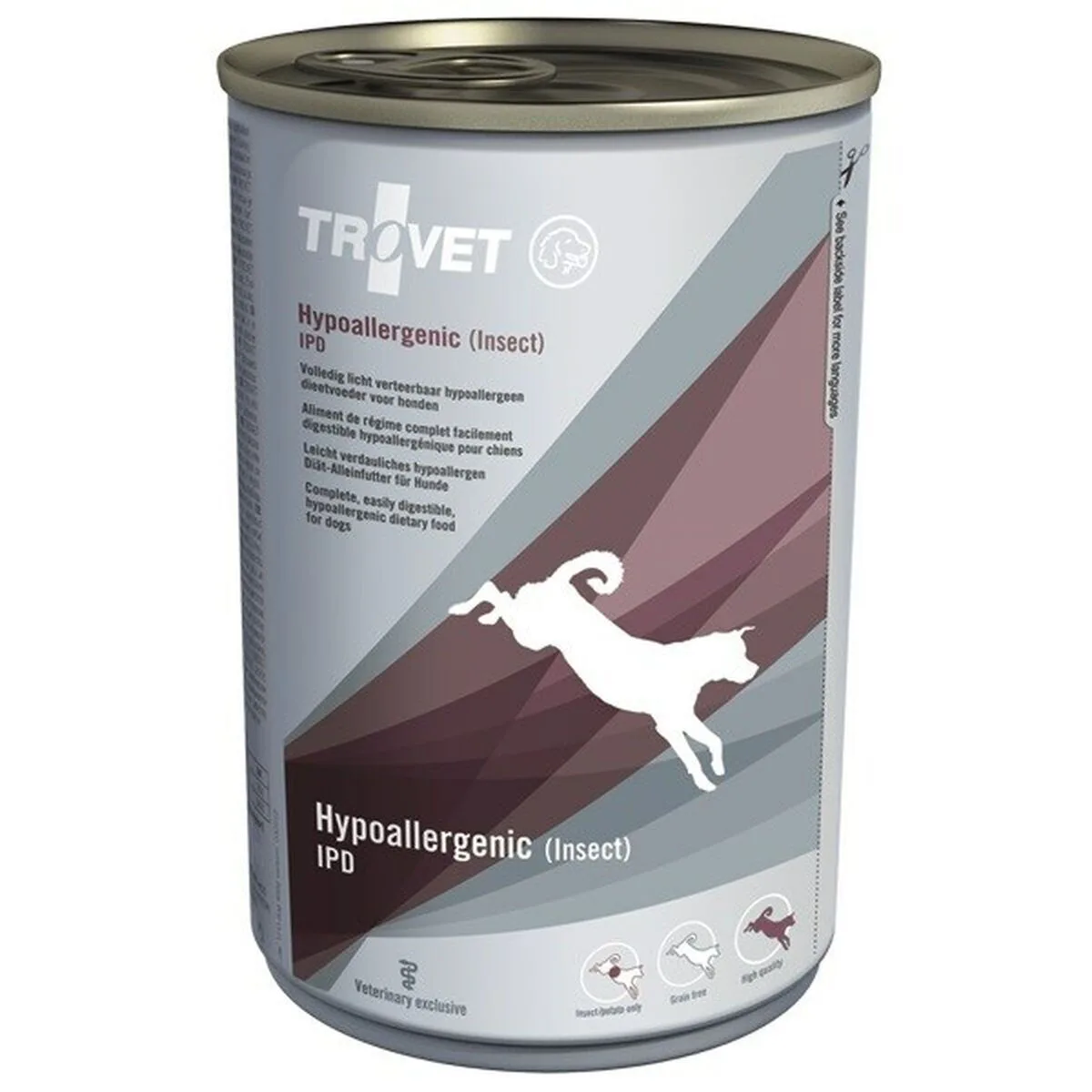 Trovet Hypoallergenic IPD Υγρή Τροφή Σκύλων σε Κονσέρβα Διαίτης χωρίς Σιτηρά & Γλουτένη 400gr 300906 - Image 1