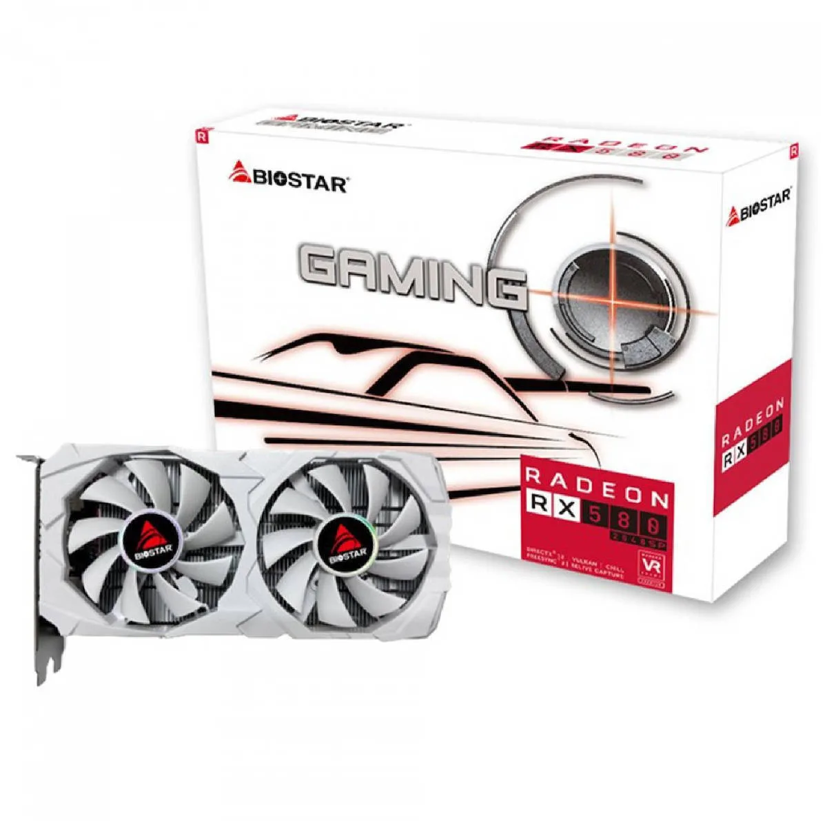 20241216153954_0ae0350d Biostar Radeon RX 580 8GB GDDR5 Gaming 2048sp White Κάρτα Γραφικών - Image 1