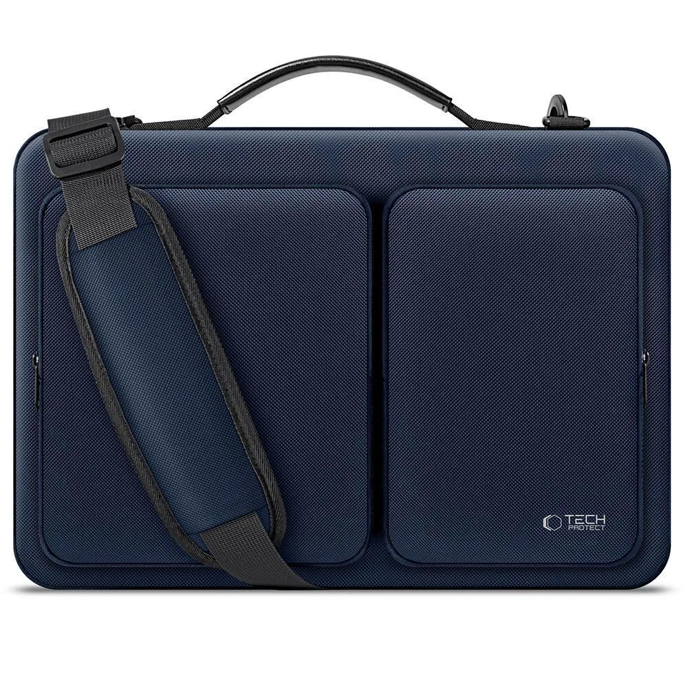 Tech-Protect Defender Τσάντα Ώμου / Χειρός για Laptop 16" σε Μπλε χρώμα - Image 1