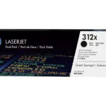 HP 312X Γνήσιο Multipack Toner Laser Εκτυπωτή Μαύρο High Yield 2τμχ (CF380XD)