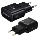 Samsung Φορτιστής Χωρίς Καλώδιο με Θύρα USB-A 15W Quick Charge 2.0 Μαύρος (EP-TA200EBE)