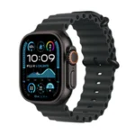 Apple Watch Ultra 2 2024 Titanium 49mm Αδιάβροχο με eSIM και Παλμογράφο (Black με Black Ocean Band)