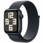 Apple Watch SE 2024 Aluminium 40mm Αδιάβροχο με Παλμογράφο (Midnight με Ink Sport Loop)