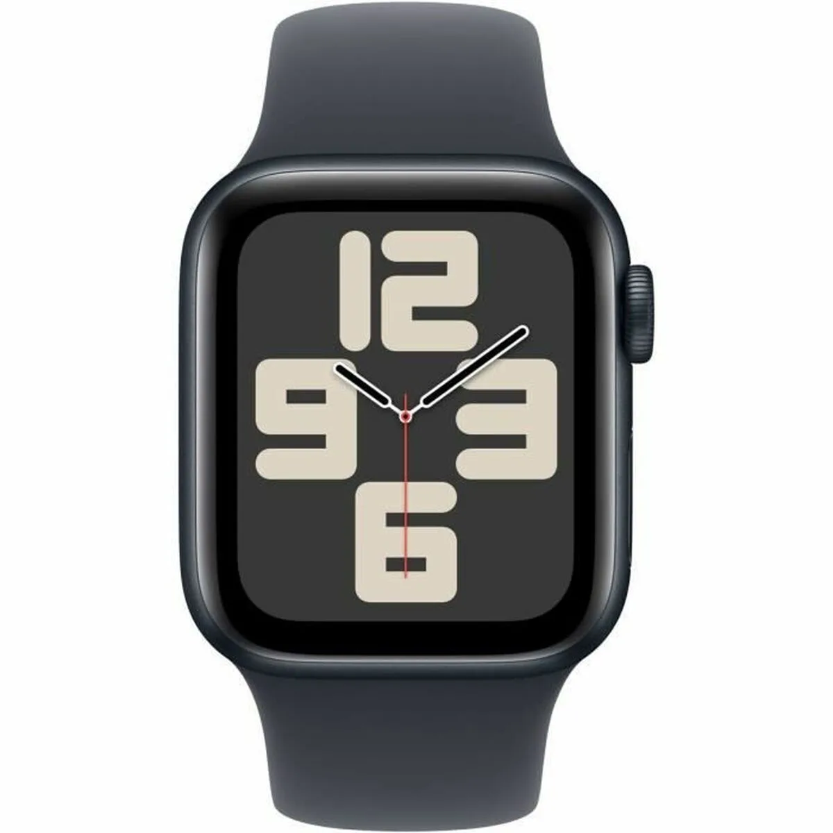 Apple Watch SE 2024 Aluminium 40mm Αδιάβροχο με Παλμογράφο (Midnight με Midnight Sport Band - M/L) - Image 1